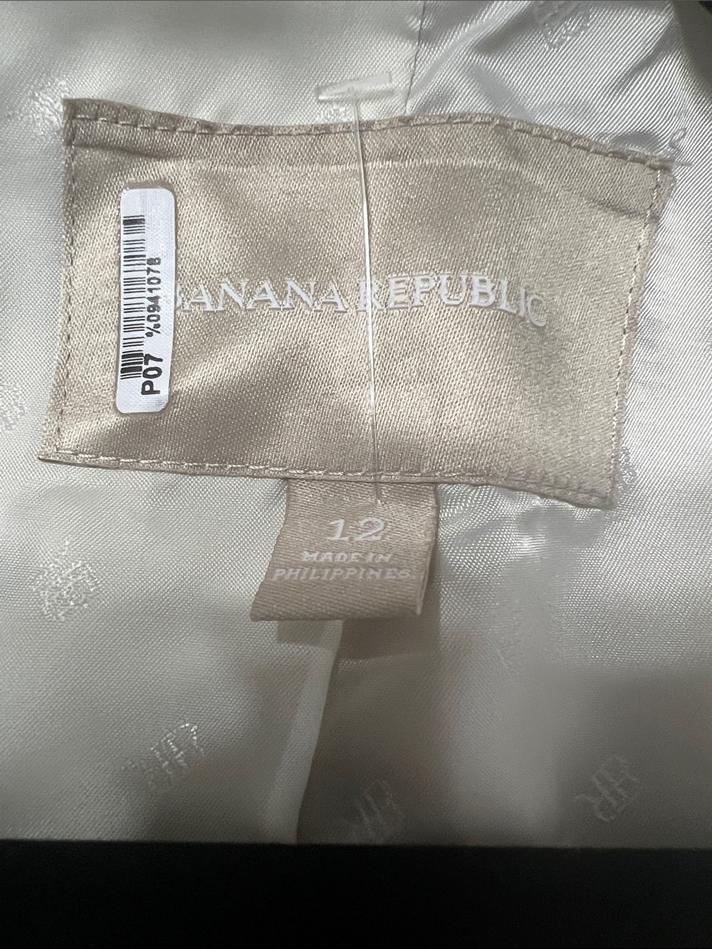 Banana Republic Light Beige Women's Tailored Blazer Jacket - Picture 3 of 3